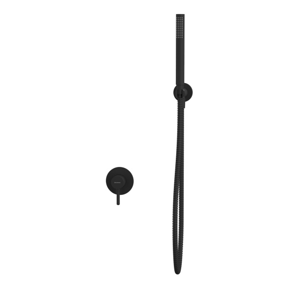 Душевой комплект с ручным душем WHITECROSS Y YSET02BL черный матовый