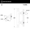 Смеситель для душа WHITECROSS Y Y1246BL с термостатом черный матовый