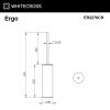 Ершик для унитаза WHITECROSS Ergo ER2276CR хром
