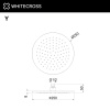 Верхний душ WHITECROSS Y Y1301GLB золото брашированное