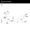 Шланговое подключение WHITECROSS Y Y1018GLB золото брашированное